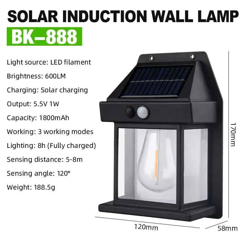 Outdoor Solar Wall Light- Waterproof