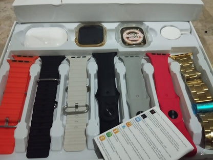 i20 Ultra Max SUIT 10 in 1 Set Smartwatch+ FREE TWS Earphone