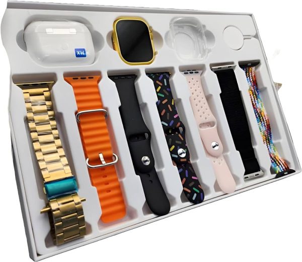 i20 Ultra Max SUIT 10 in 1 Set Smartwatch+ FREE TWS Earphone